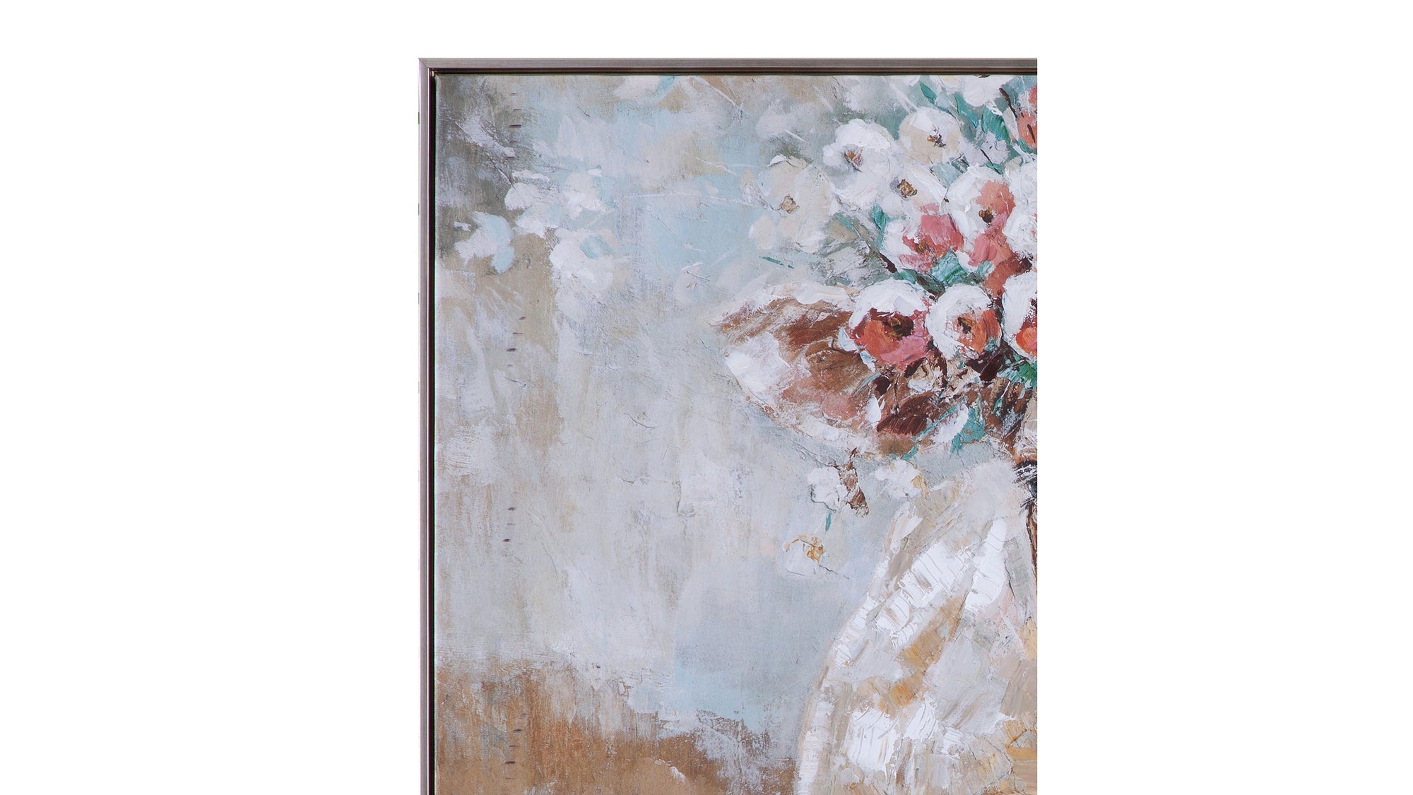 Southern Belle Framed Canvas - Gray