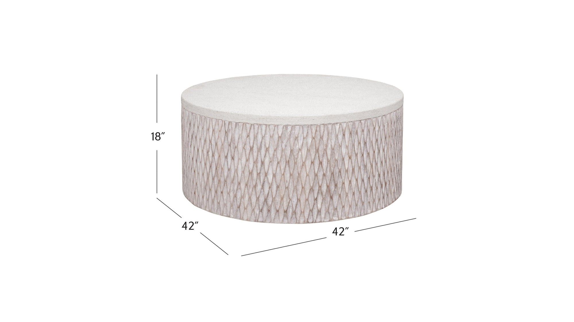 Brewer - Accent Cocktail Table - White Wash