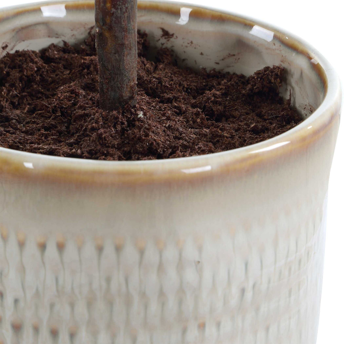 Solea Olive - Accent &amp; Textured Vase - Brown / Green