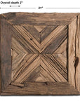 Rennick - Reclaimed Wood Wall Art - Light Brown