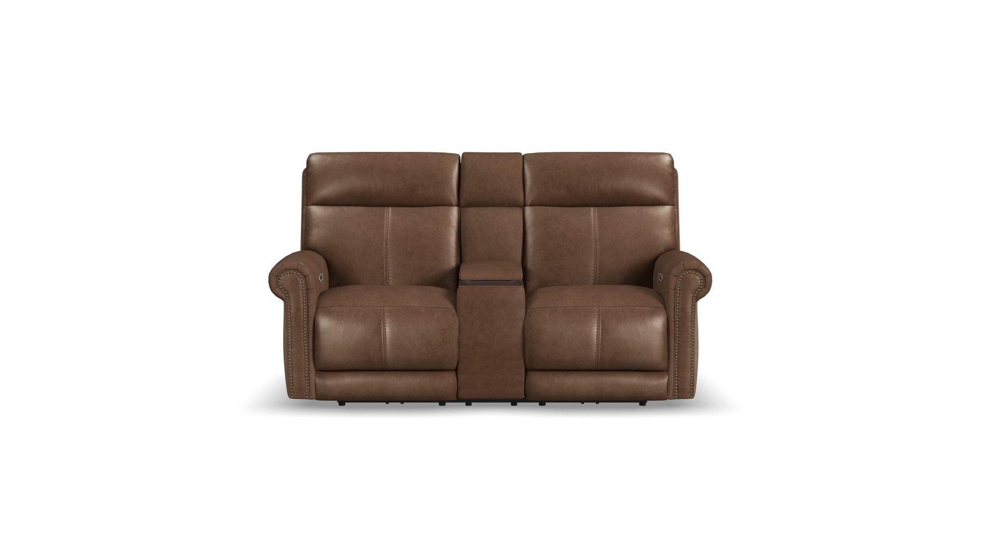 Alexander - Power Reclining Loveseat With Console, Power Headrest & Lumbar