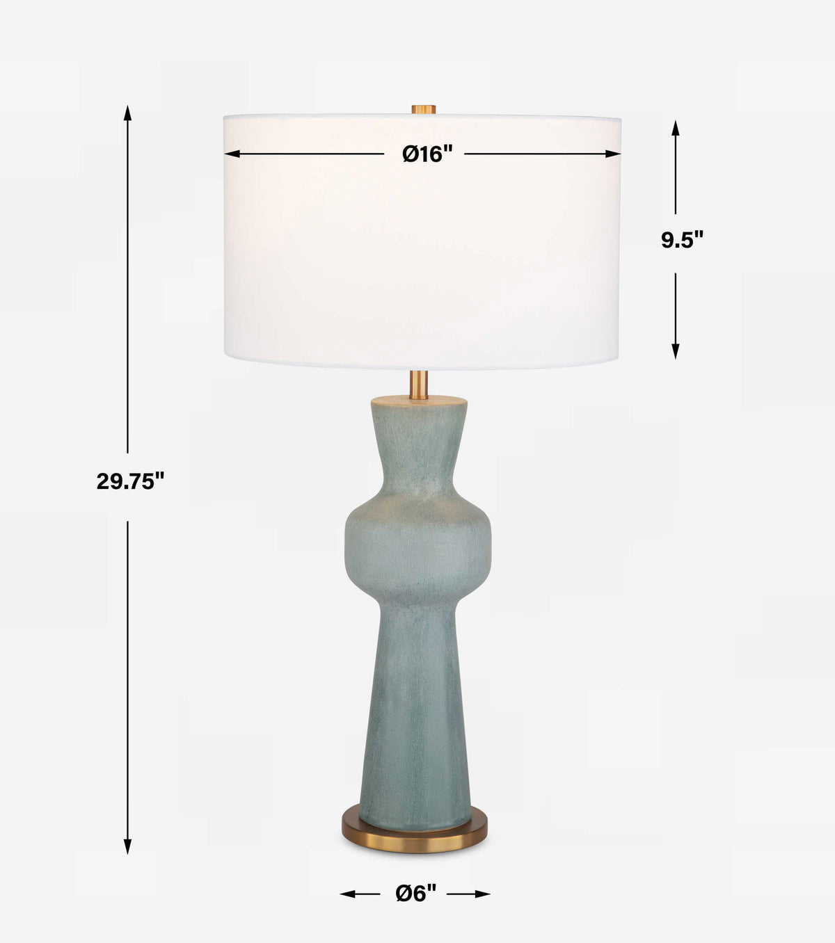 Pollard - Slate Table Lamp - Green