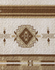 Dakota - King Reversible Quilt Set With 2 King Shams (Set of 3) - Tan