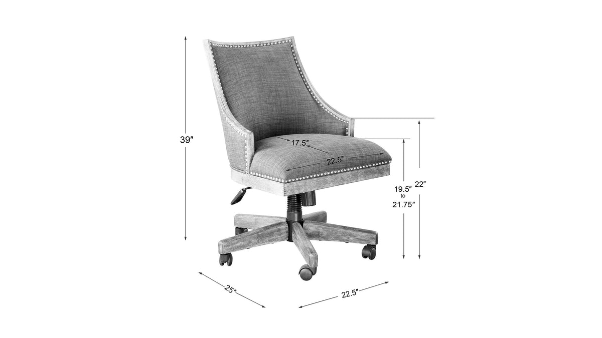 Aidrian - Desk Chair - Charcoal