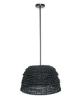 Persephone - Bead 1 Light Pendant - Black