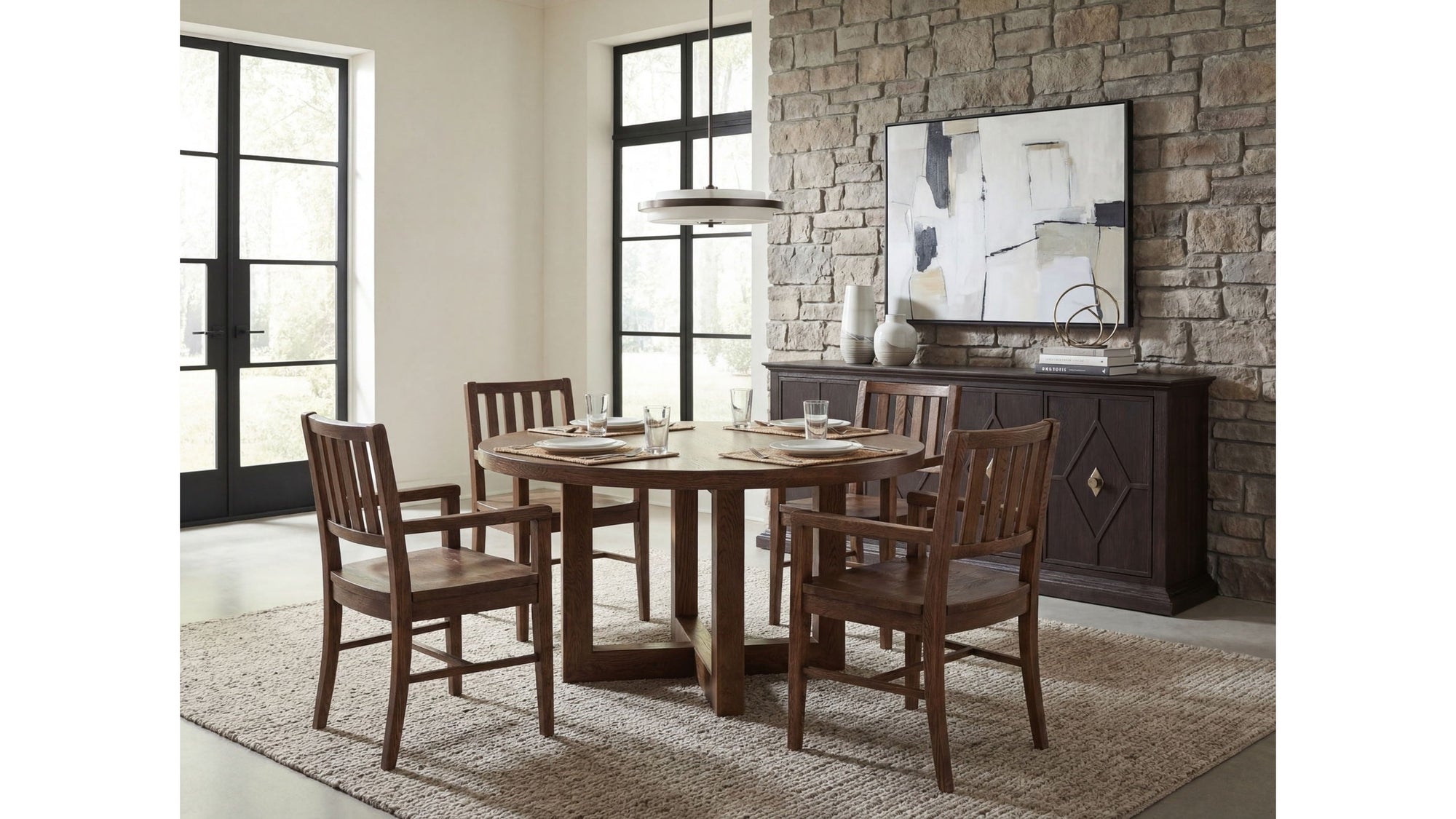 Driftwood - Splatback Arm Chair Set of 2
