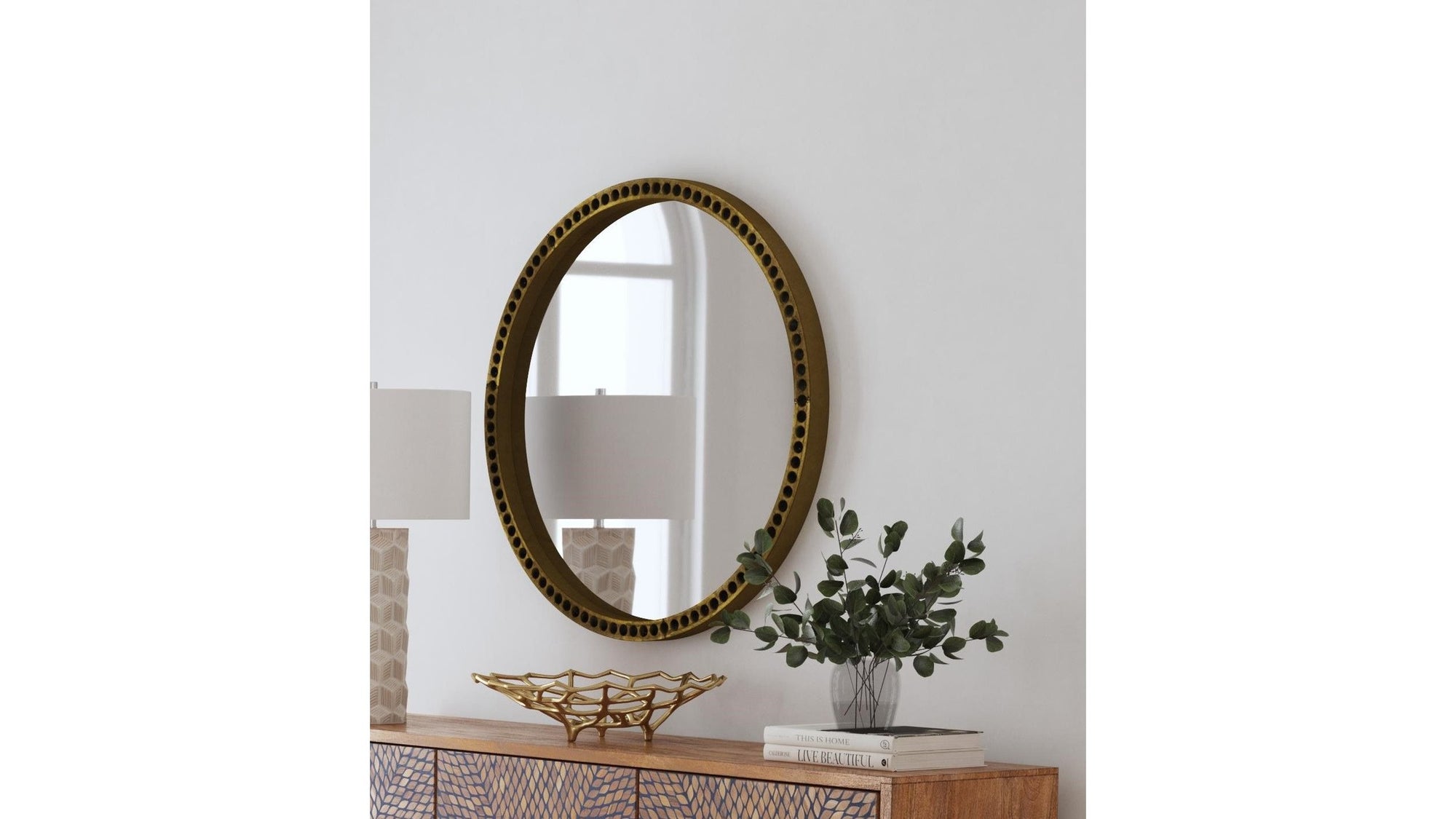 Sansee - Wall Mirror - Yellow