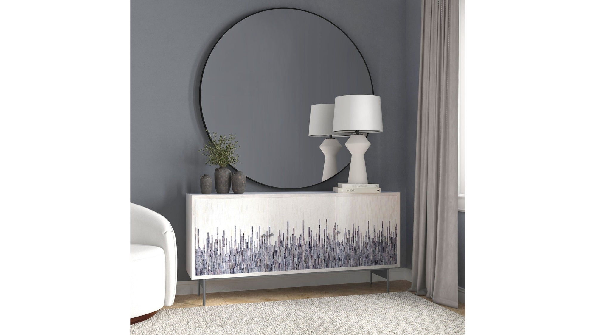 Zooey - Server - White Wash Mango