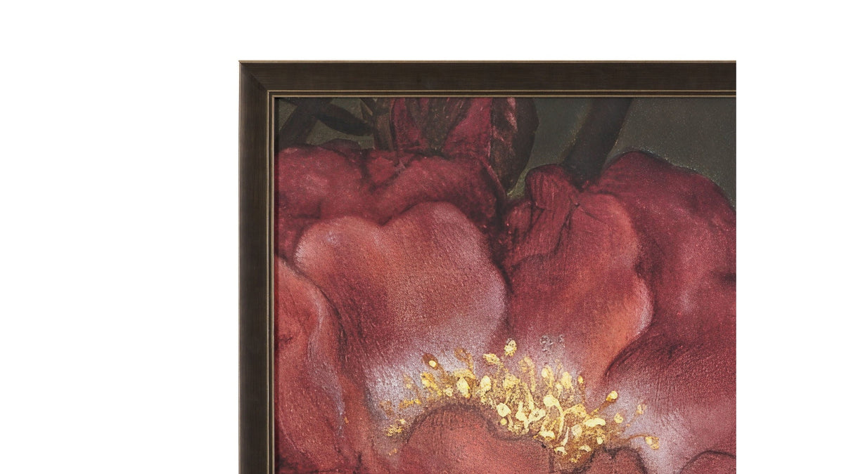 The Secret Garden - Flourish Framed Print - Red