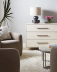 Melange - Saffron 3-Drawer Chest - Beige