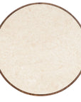 Eleana - Marble Top Round End Table - Medium Wood