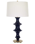 Coil - Sculpted Blue Table Lamp