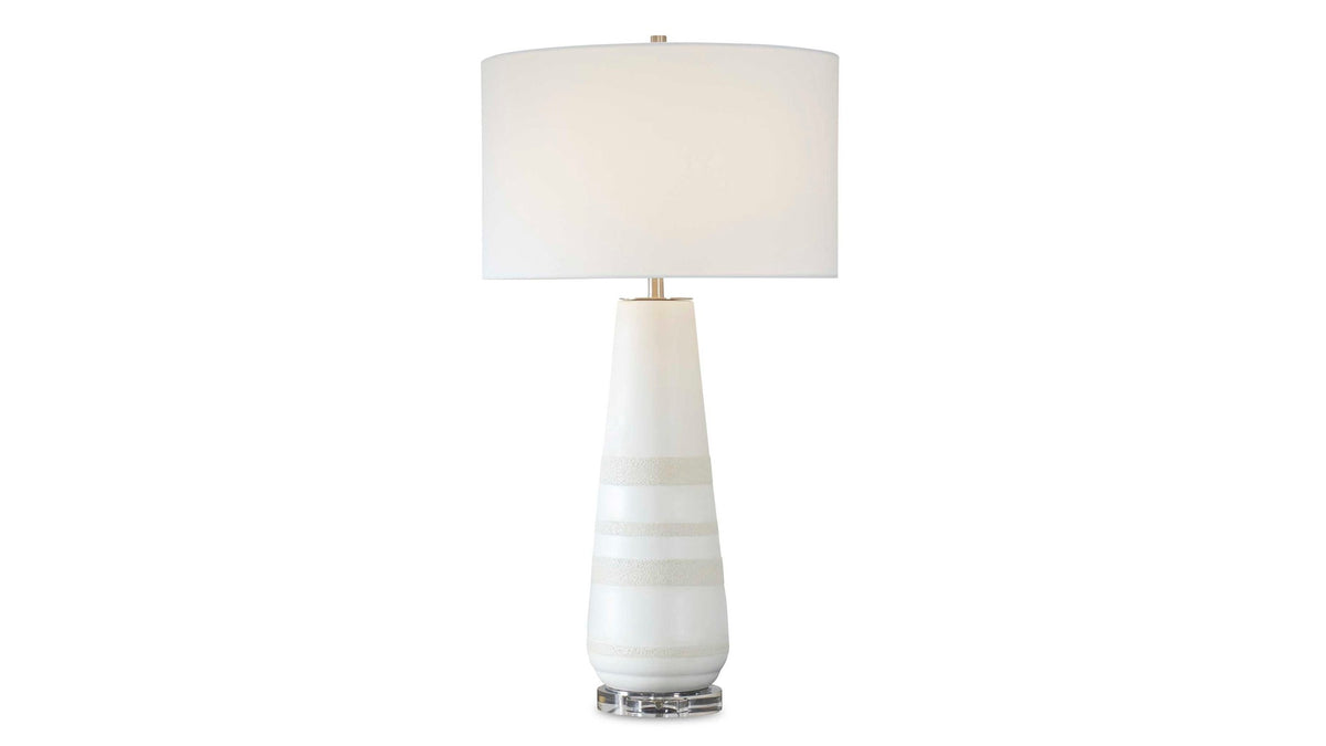 Santino - Crackled Ivory Table Lamp