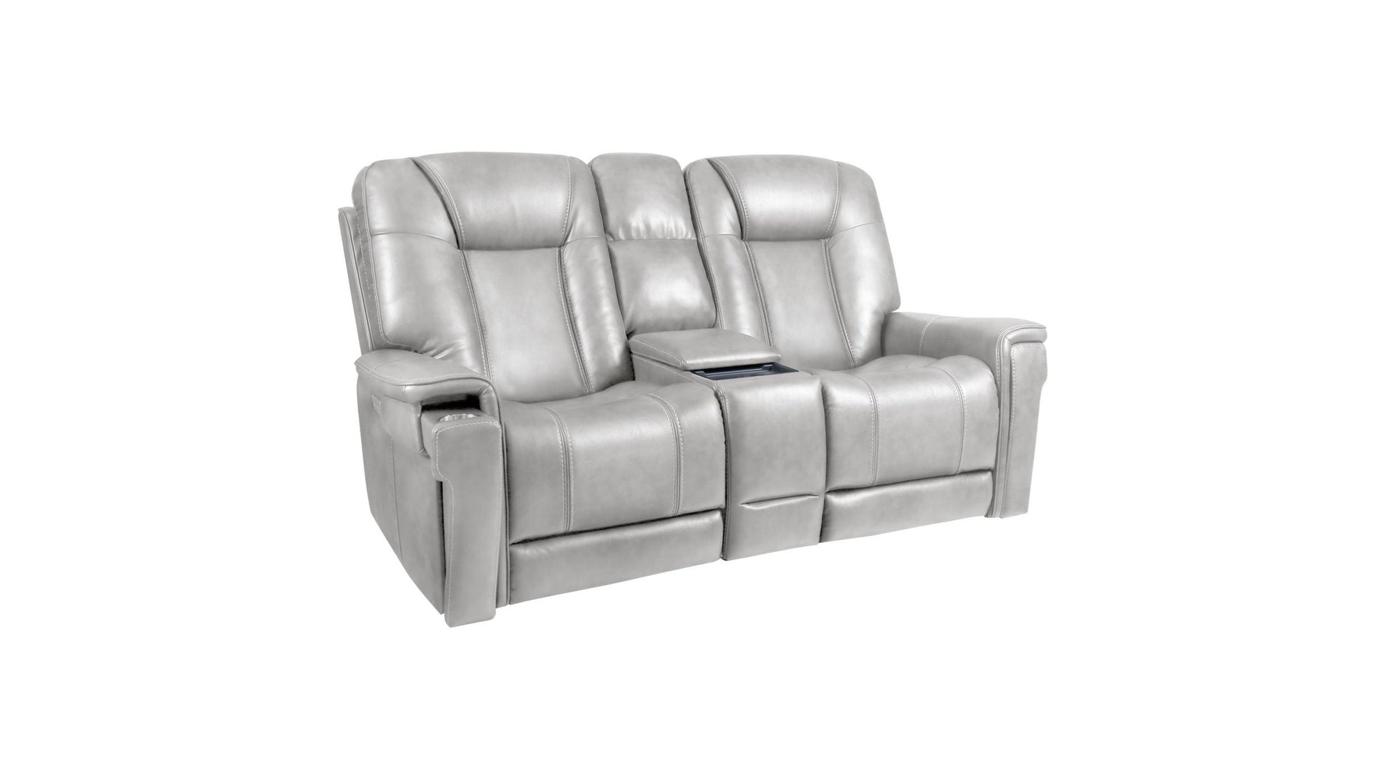 Sanibel - Power Console Loveseat - Wall Prox. Recliner With Power And Power Headrest And Lumbar, Wireless Charger