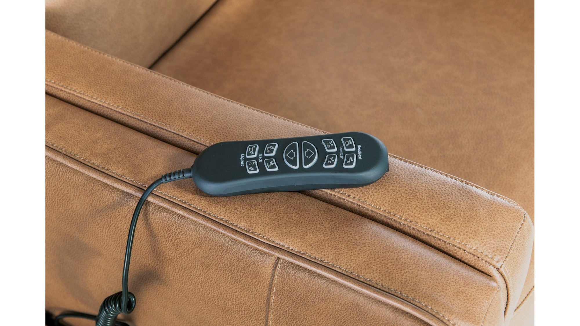 RC - Thyme Power Recliner With Power Headrest, Lumbar, And Lift - Light Brown