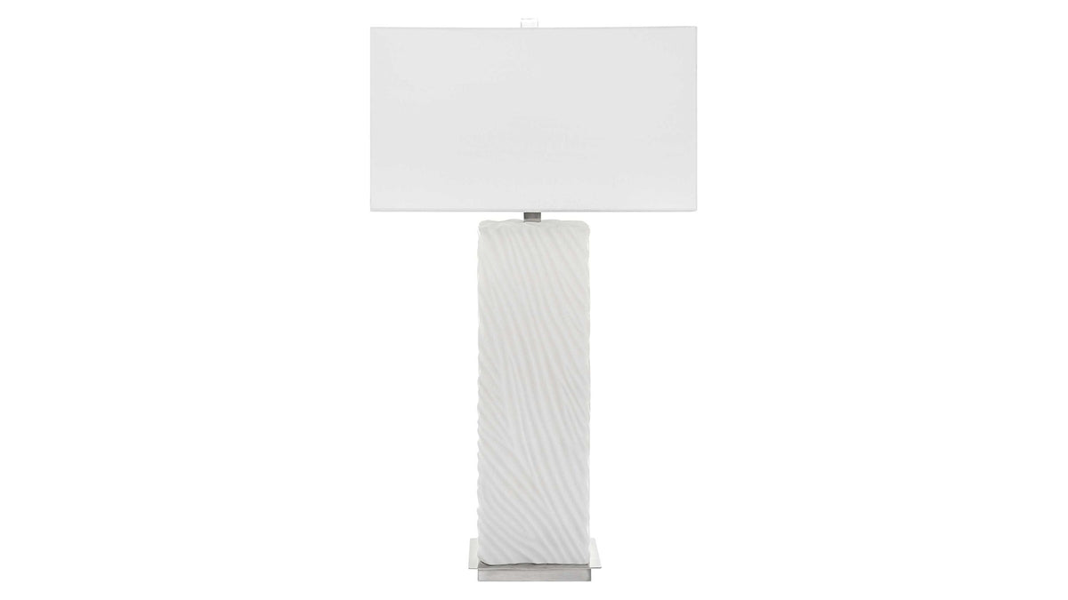 Pillar - Marble Table Lamp - White