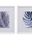 Leaves Canvas Art Set of 2 - White