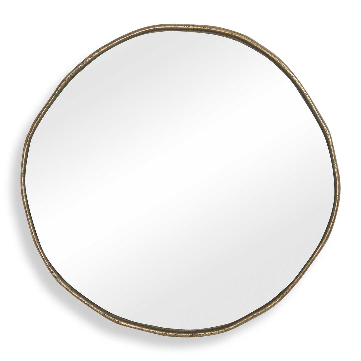 Lowen - Round Mirror - Brass