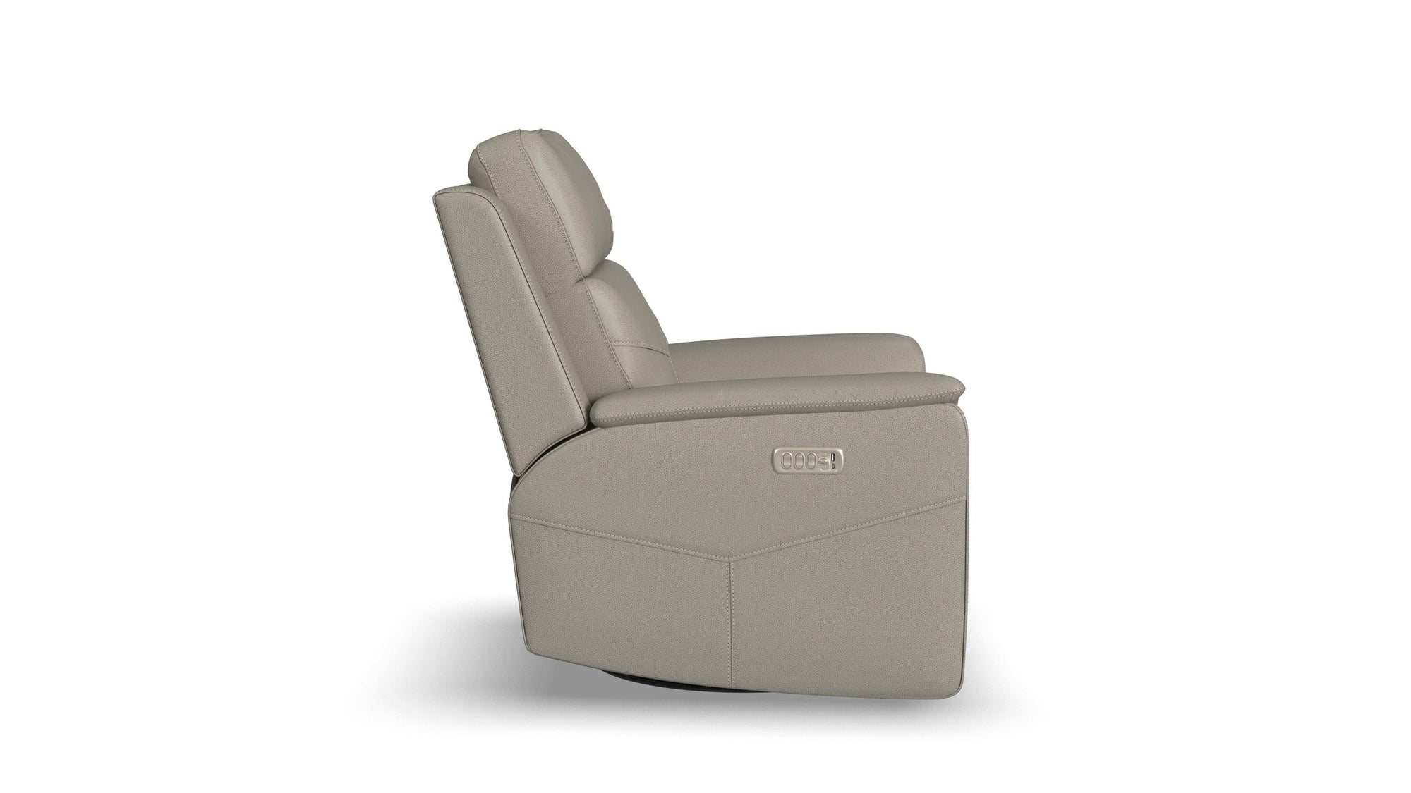 Vernon - Power Swivel Gliding Recliner With Power Headrest, Lumbar, Heat & Massage