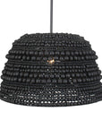 Persephone - Bead 1 Light Pendant - Black