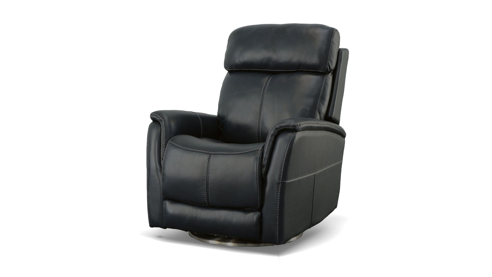 View - Power Swivel Recliner With Power Headrest