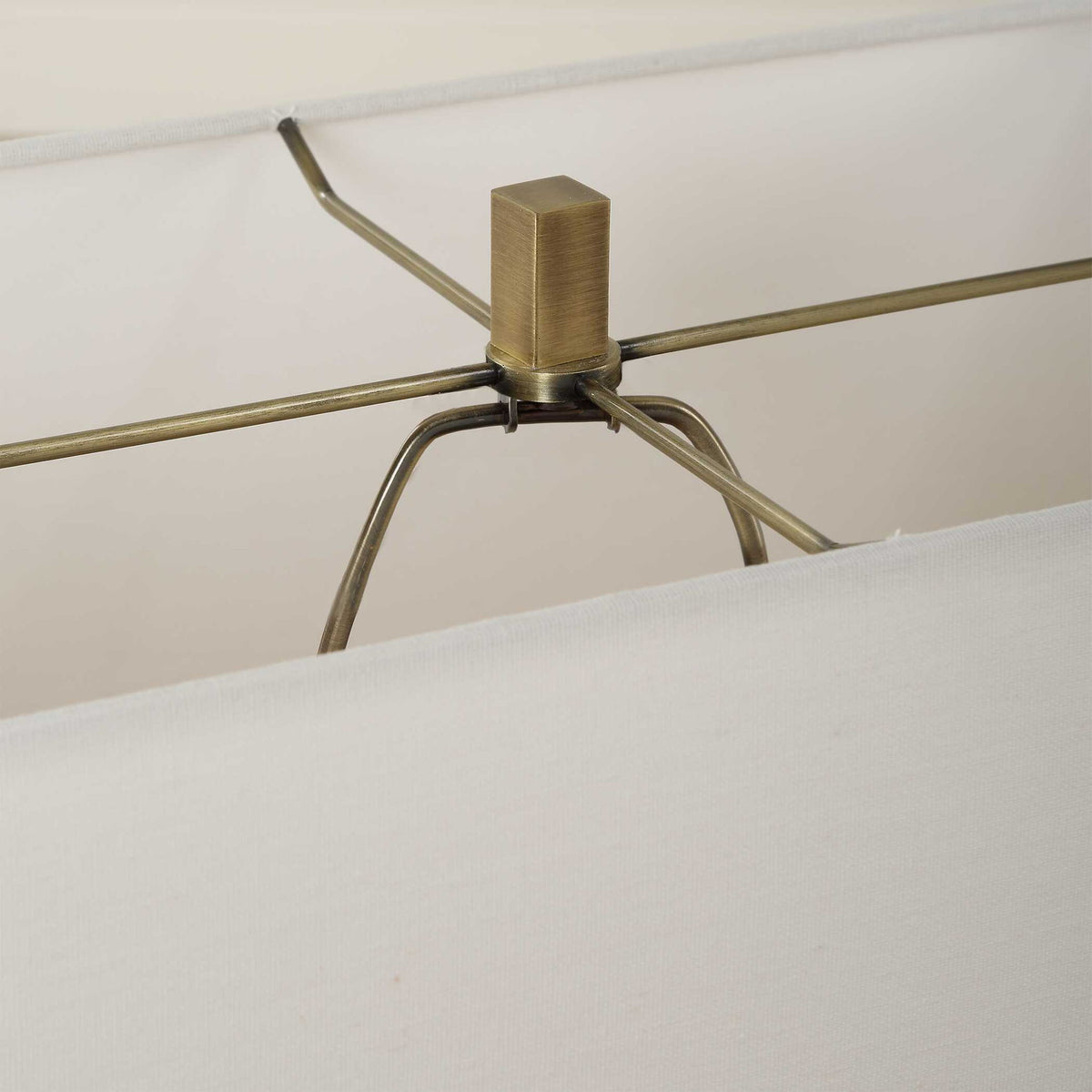Turning - Point Travertine Table Lamp