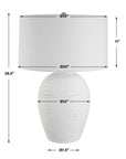 Reyna - Chalk Table Lamp - White