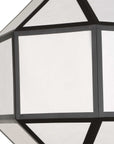 Hoi An - 4 Light Geometric Chandelier - Black
