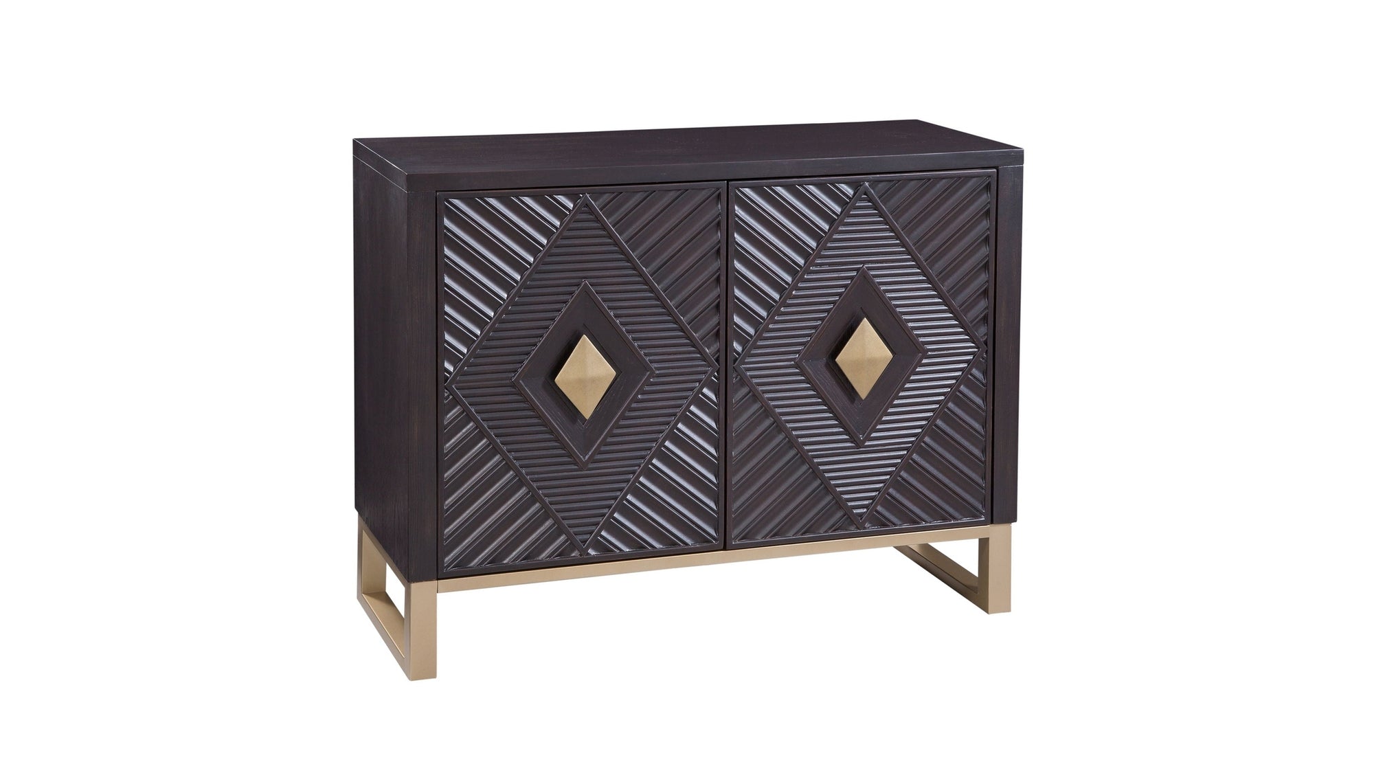 Allamar - Hospitality Cabinet - Boho Black / Gold