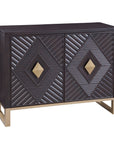 Allamar - Hospitality Cabinet - Boho Black / Gold