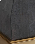 Demelo - Stacked Wood Table Lamp - Black