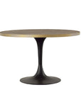Drummond - Dining Table - Black / Light Brown