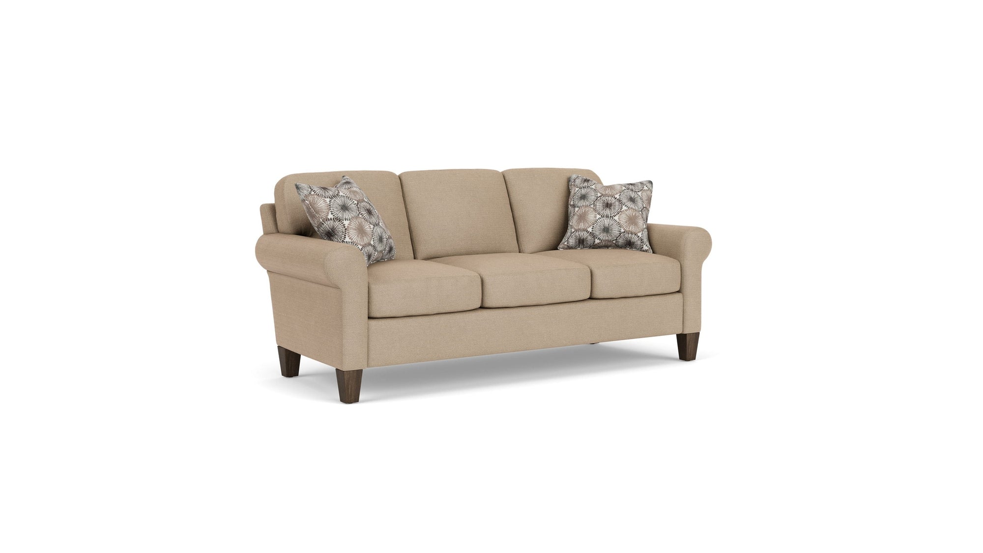 Moxy - Fabric Sofa, Curved Sock Arms