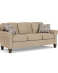 Moxy - Fabric Sofa, Curved Sock Arms