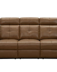 Cara - Sofa With Power Recline, Power Headrest And Power Lumbar - Light Brown