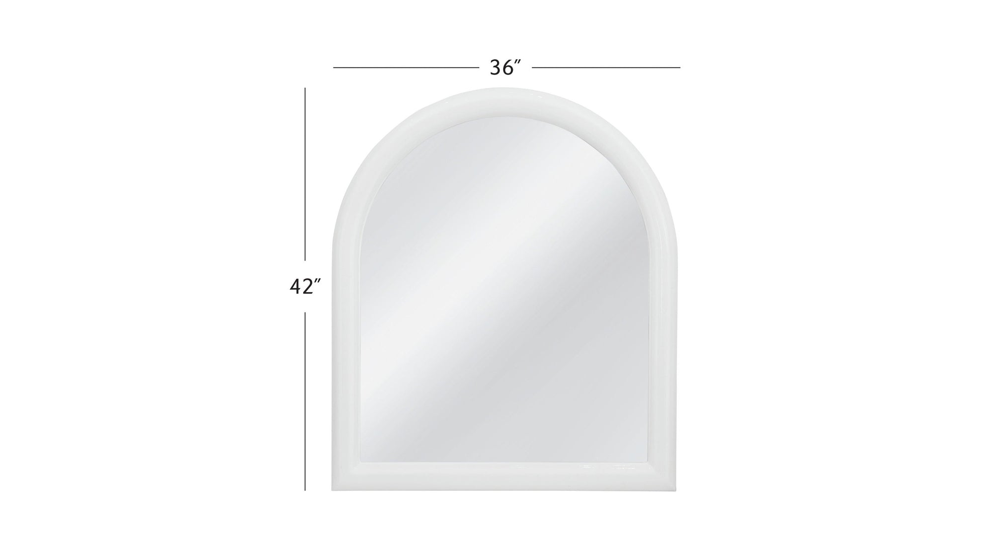Vega - Wall Mirror - Glossy White