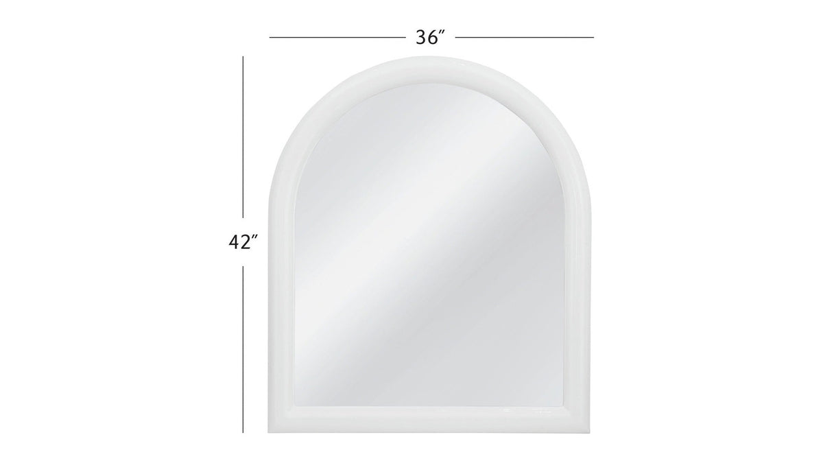 Vega - Wall Mirror - Glossy White