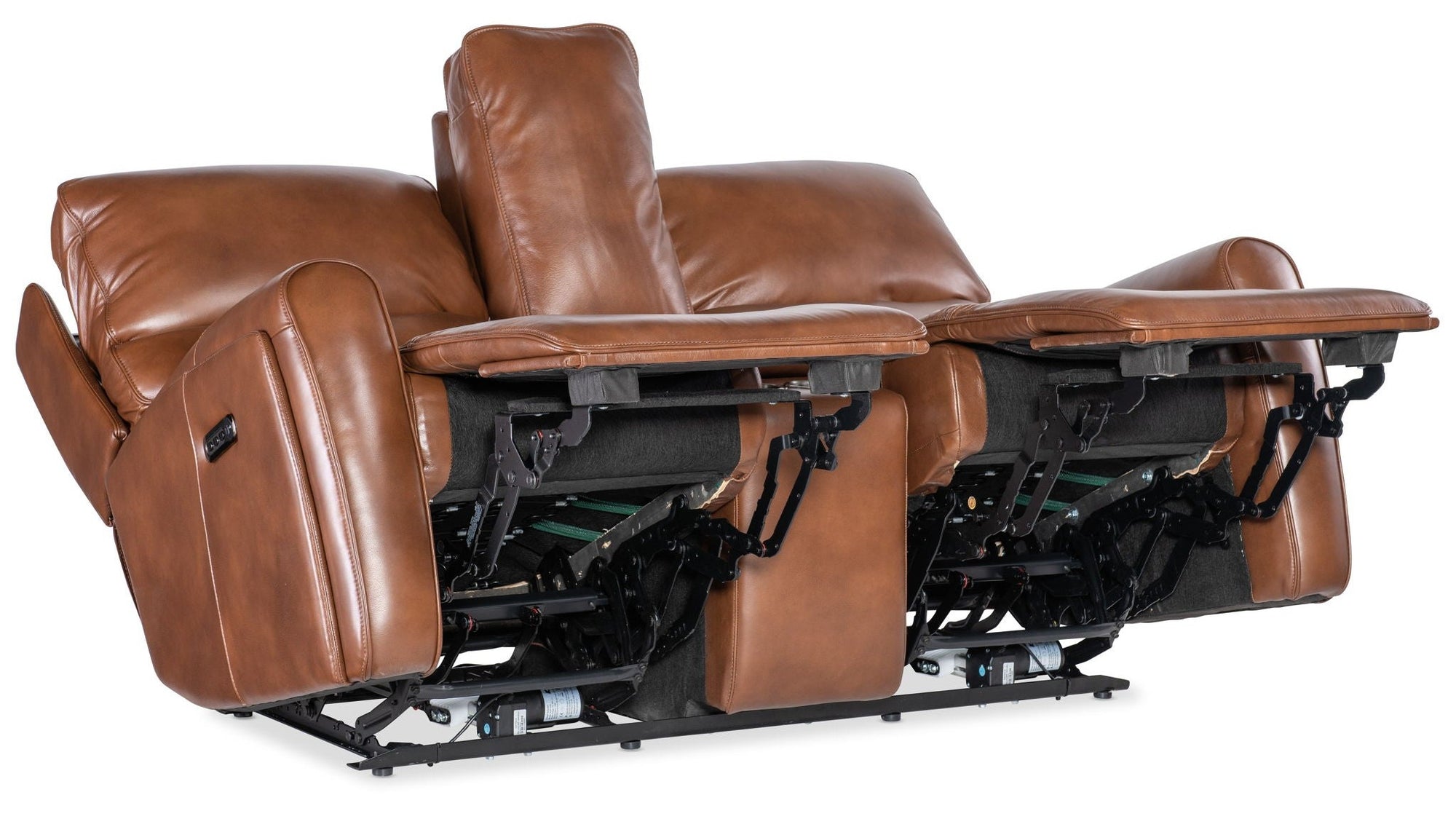 MS - Crosby Zero Gravity Power Console Loveseat With Power Headrest - Brown