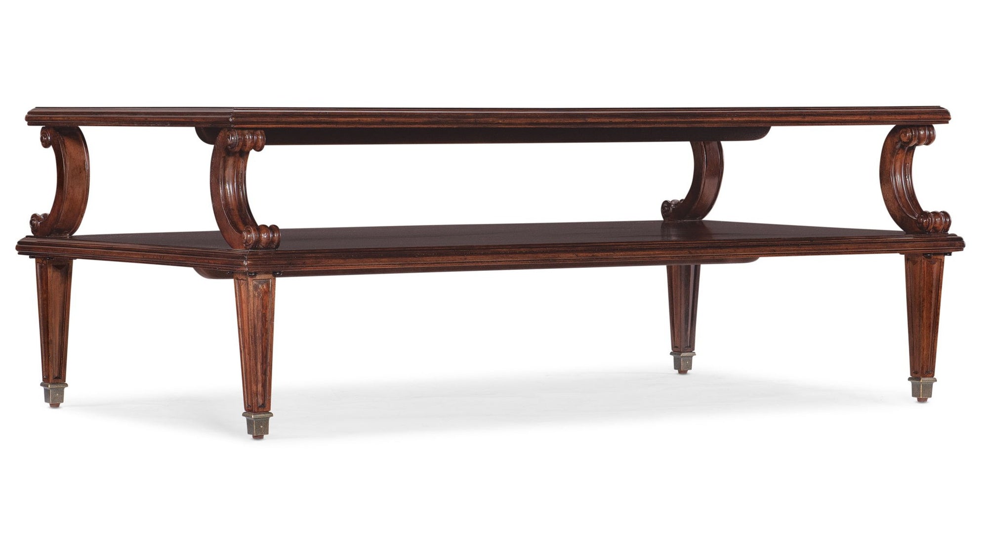 Charleston - Rectangle Cocktail Table - Brown, Dark
