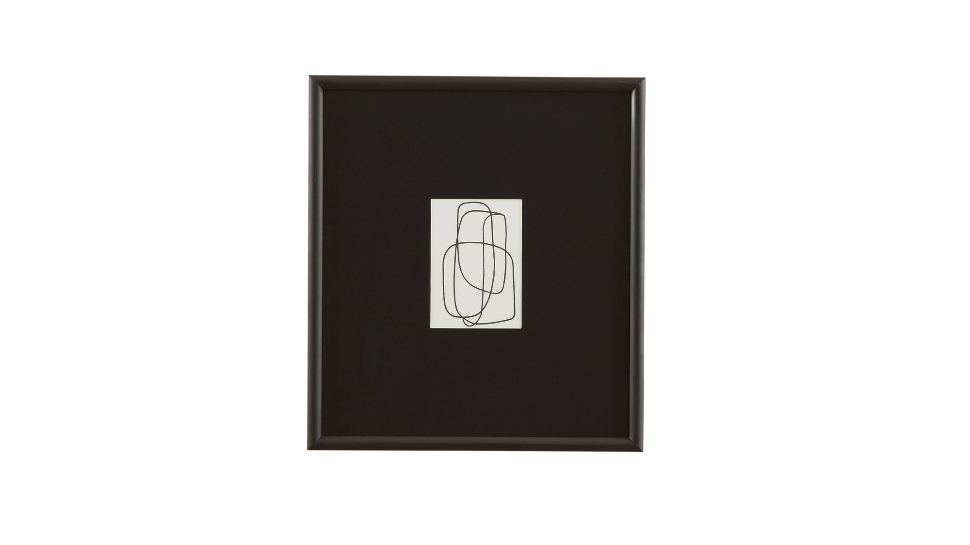 Form Study XI Framed Print - Black