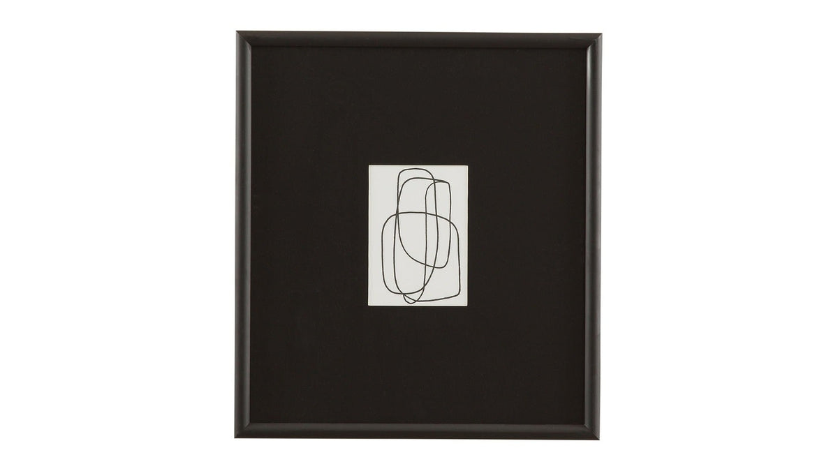 Form Study XI Framed Print - Black