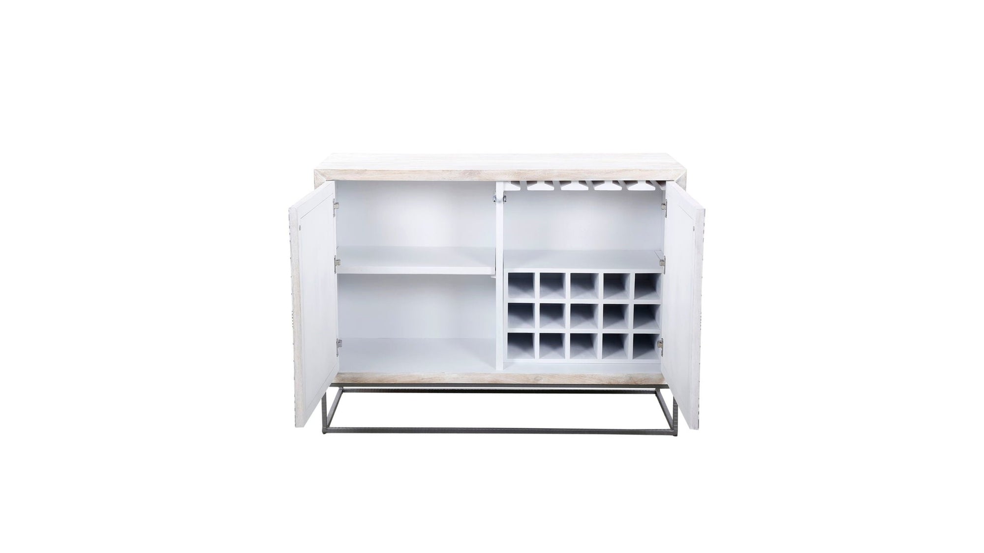 Magnolia - Bar Cabinet - Contrast Bone / White Wash Mango