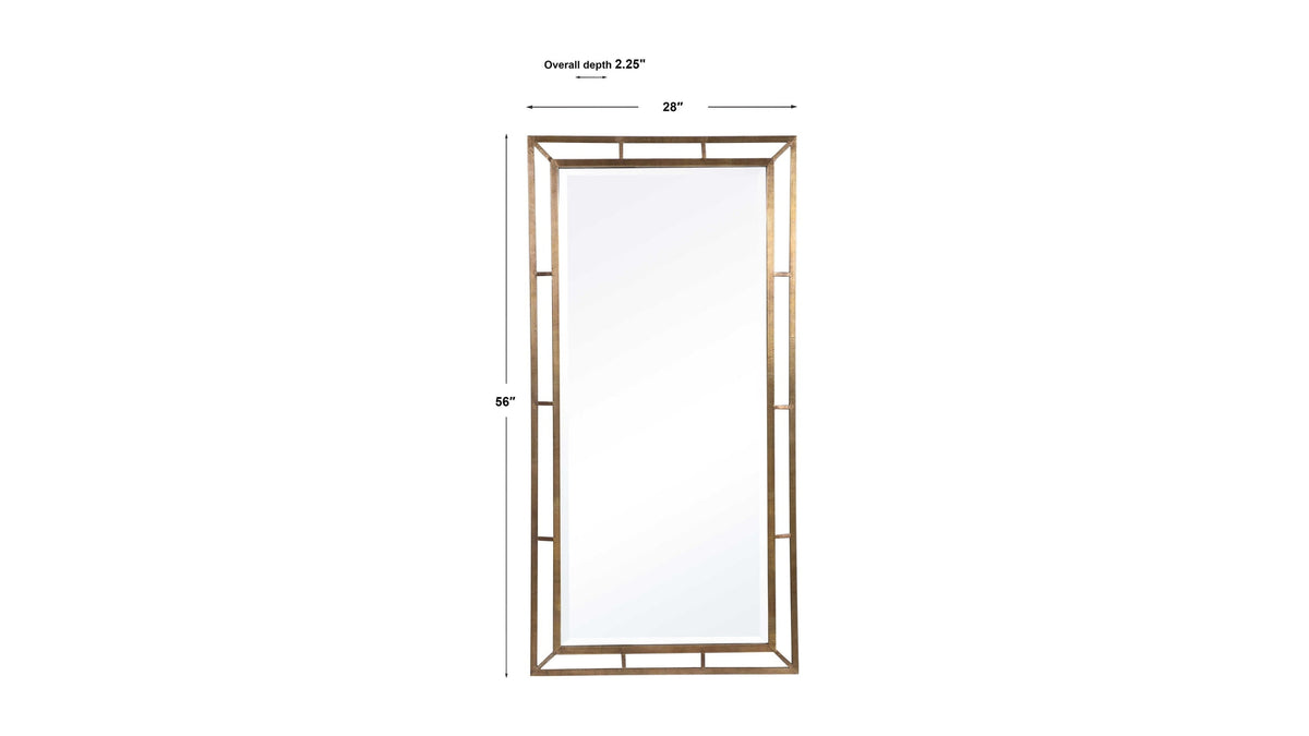 Farrow - Copper Industrial Mirror - Gold