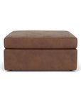 Sky - Fabric Stationary Square Cocktail Ottoman