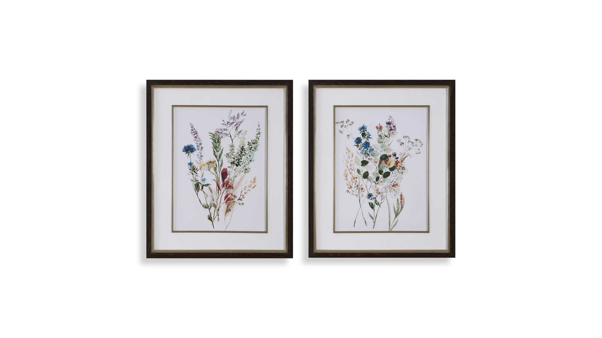 Delicate Flowers - Framed Prints Set of 2