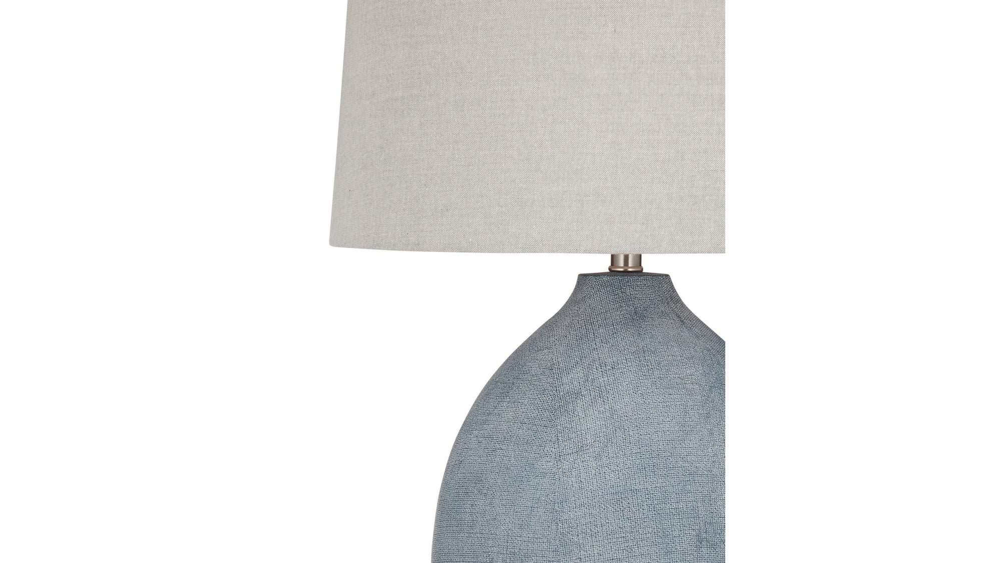 Leith - Table Lamp - Blue / Beige