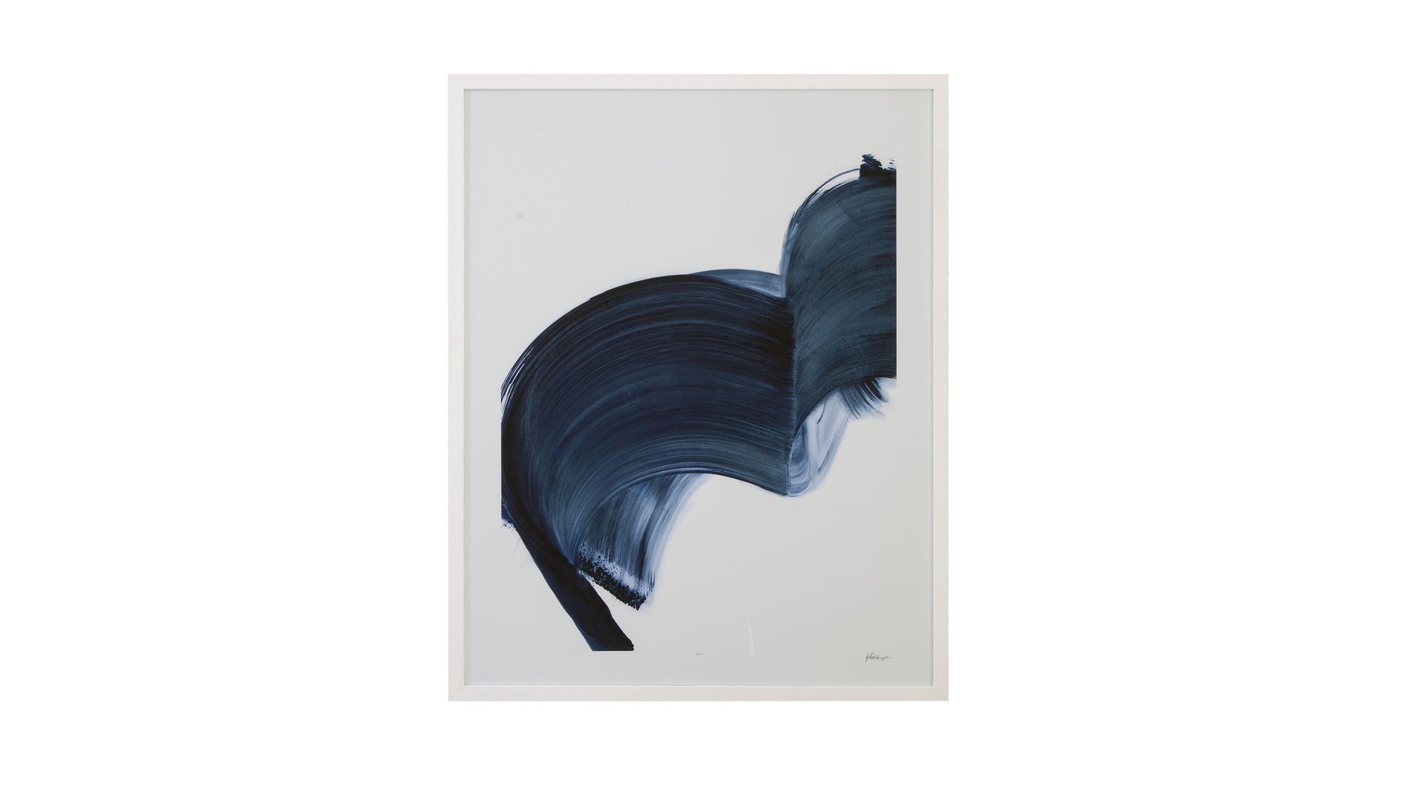 Passing Waves IV Framed Print - Blue