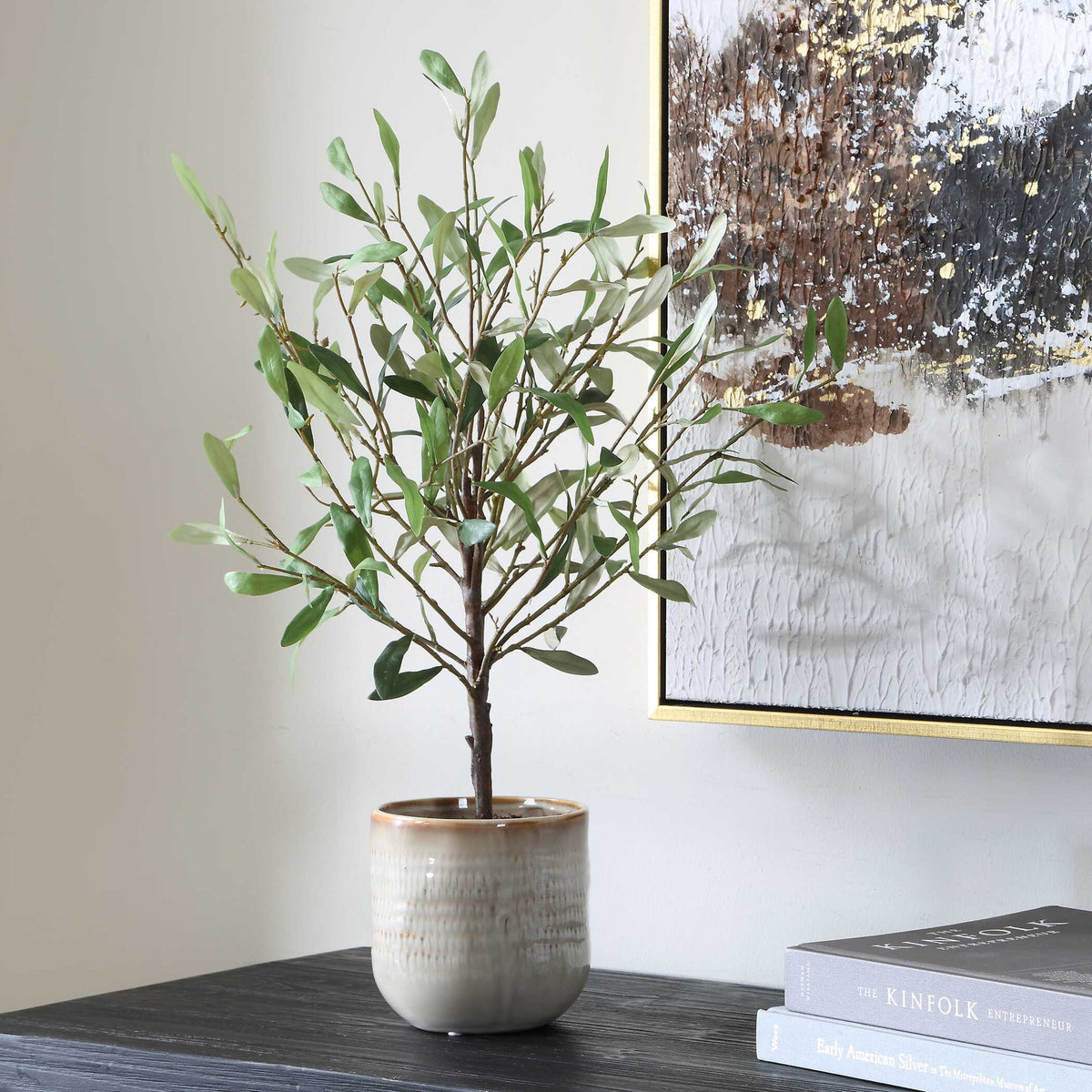 Solea Olive - Accent &amp; Textured Vase - Brown / Green