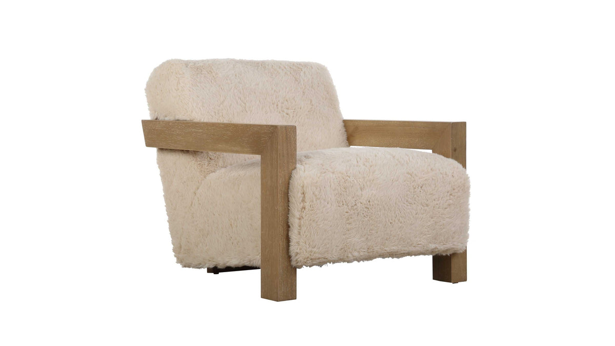 Jackson - Sheepskin Accent Chair - Light Brown