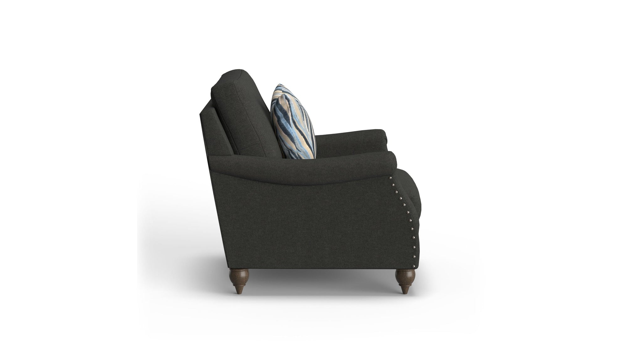 Veda - Fabric Chair With Nailhead Trim